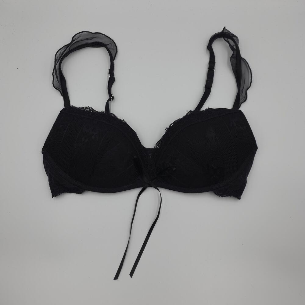Intimissimi Frou Frou Romance Balconette Bra in Black Size 32C